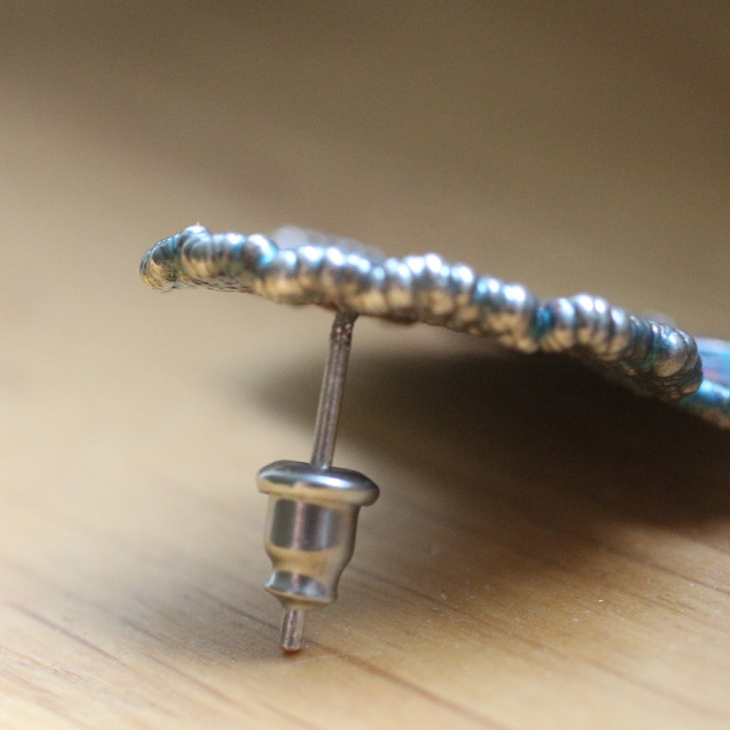 Моносерьга в серебре Love Alchemy, Гинкго, фото 5