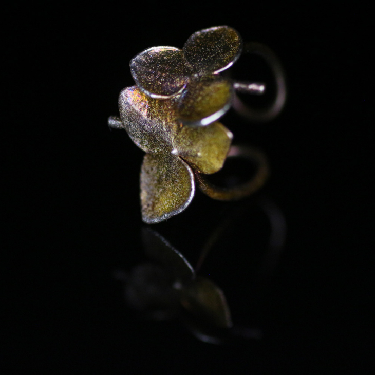 Cuff in silver, Hydrangea, фото 3