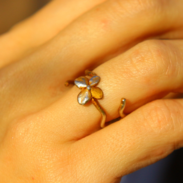 Rings in silver, Hydrangea , фото 2
