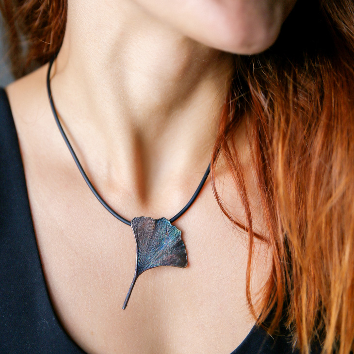 Кулон в серебре Love Alchemy, Гинкго, фото 5