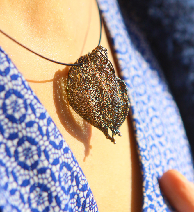 Pendant in silver, Physalis, фото 5