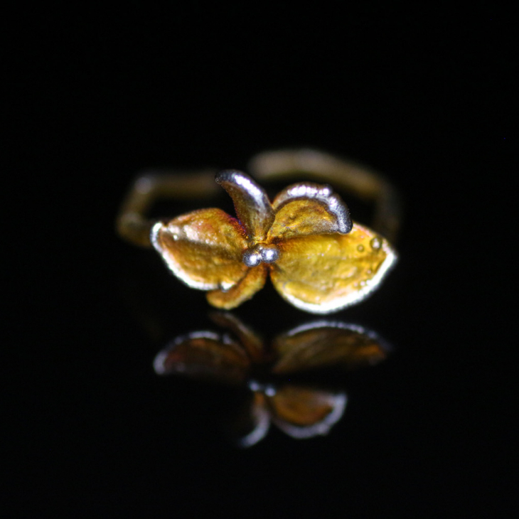 Ring in silver, Hydrangea , фото 4