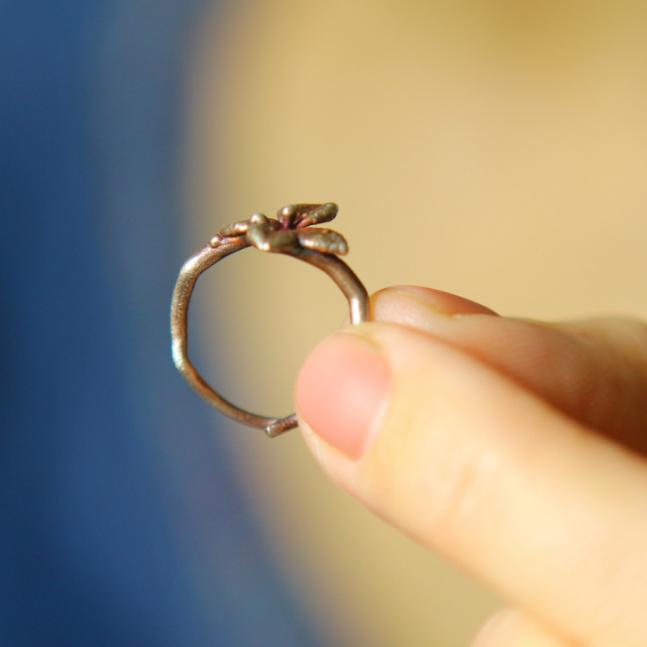 Ring in silver, Hydrangea , фото 2