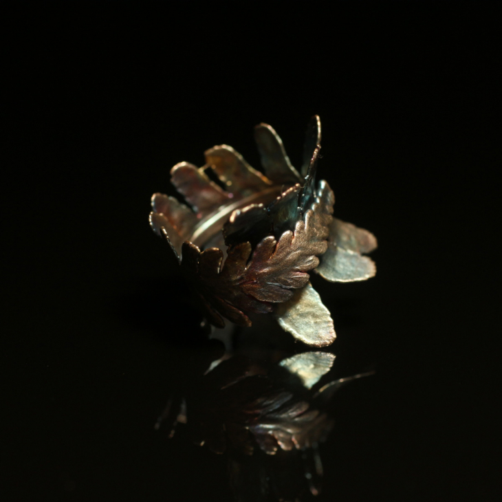 Кольцо Fern Flower в серебре, Папоротник, фото 2