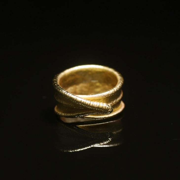 Кольцо в золоте Poison, Олеандр, фото 1