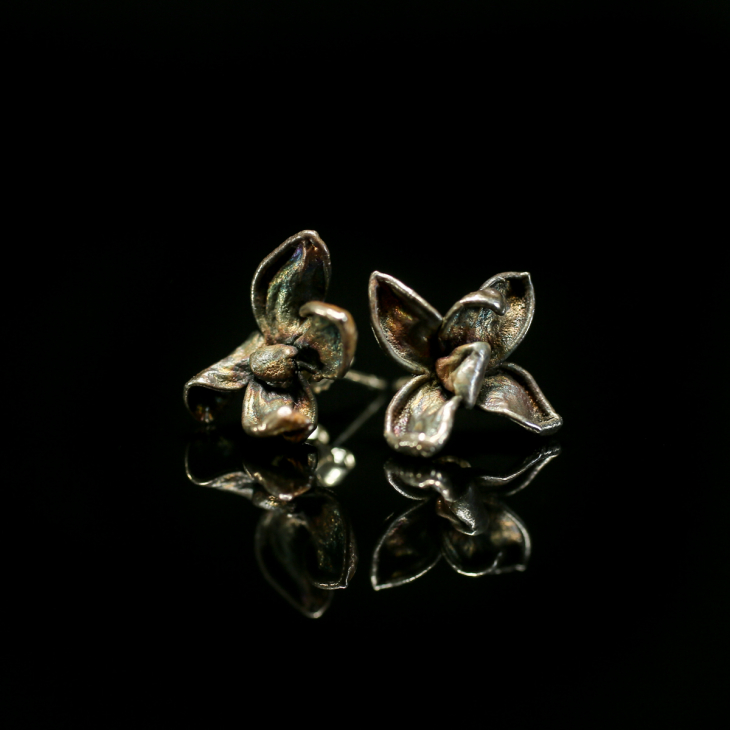 Серьги в серебре Fleur de Magique, Сирень, фото 2