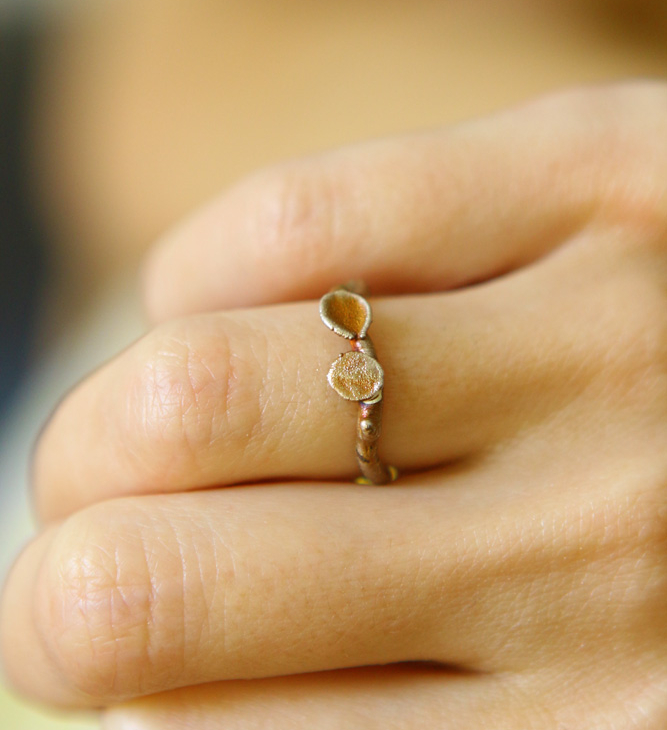 Ring in silver, Hydrangea , фото 2