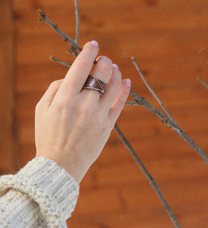 Кольцо в серебре Poison, Олеандр, фото 2