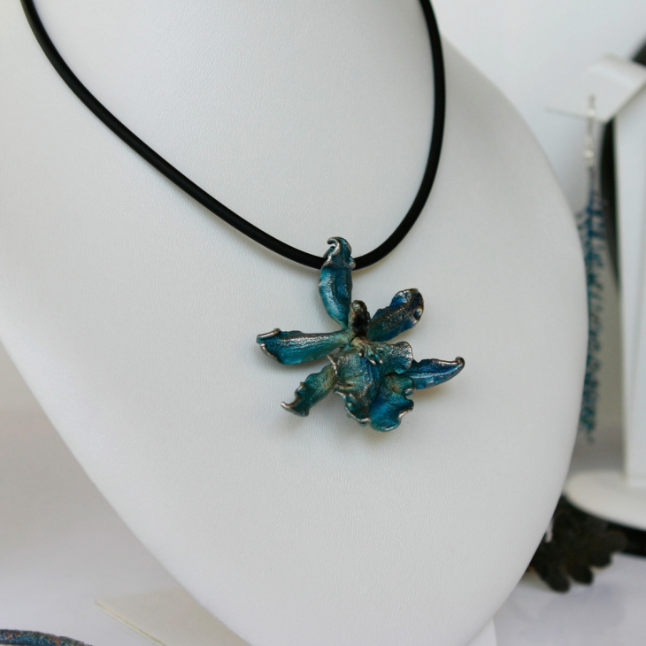 Кулон в серебре Fleur de Magique, Орхидея, фото 2