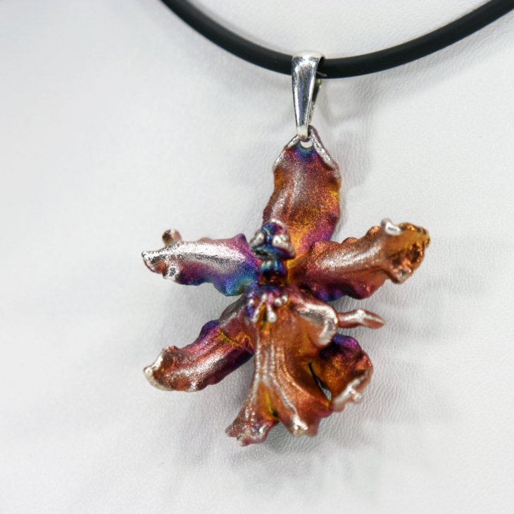 Кулон в серебре Fleur de Magique, Орхидея, фото 2