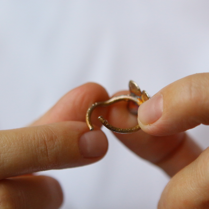 Ring in silver, Hydrangea , фото 2
