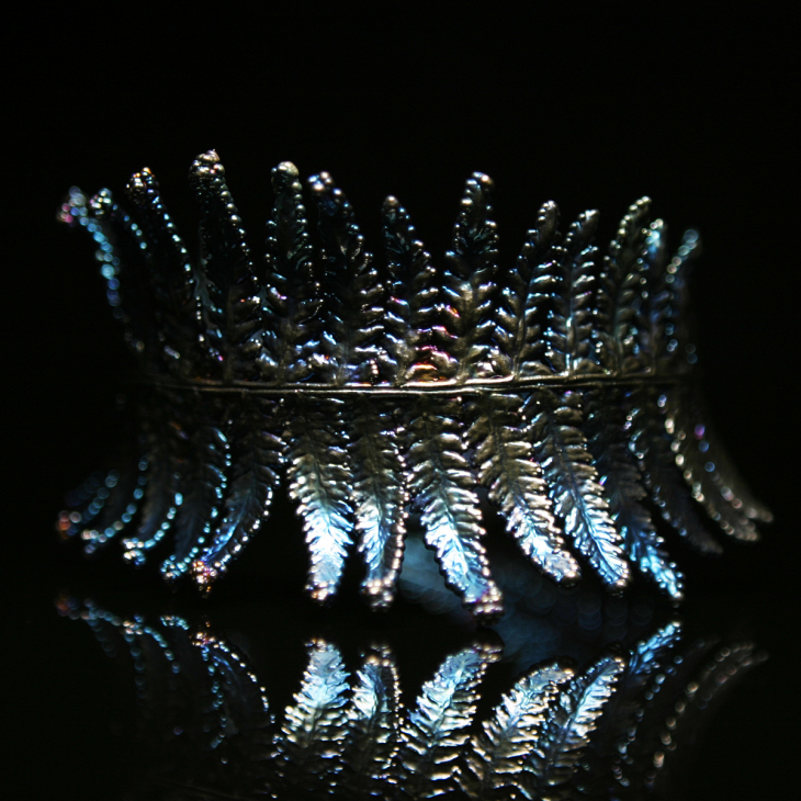 Браслет Fern Flower в серебре, Папоротник, фото 3