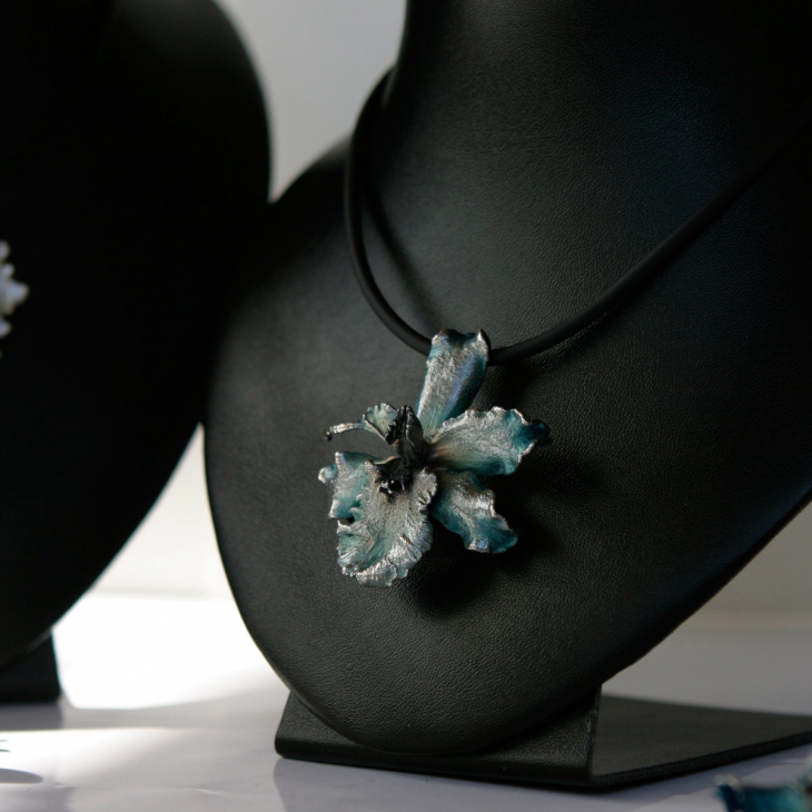 Кулон в серебре Fleur de Magique, Орхидея, фото 2