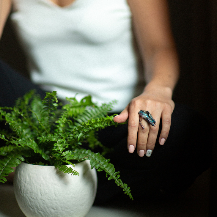 Кольцо в серебре Love Alchemy, Ясень, фото 3