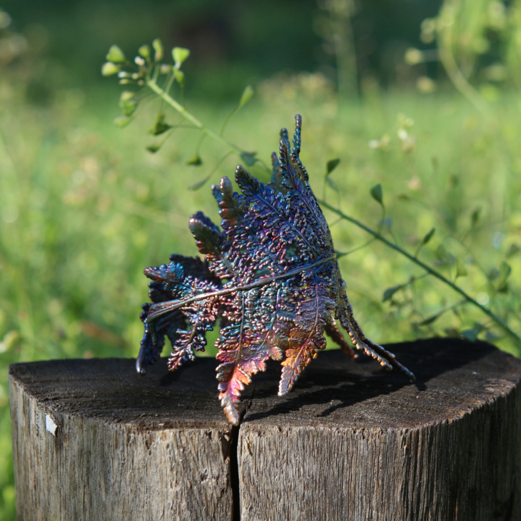 Браслет Fern Flower в серебре, Папоротник, фото 7