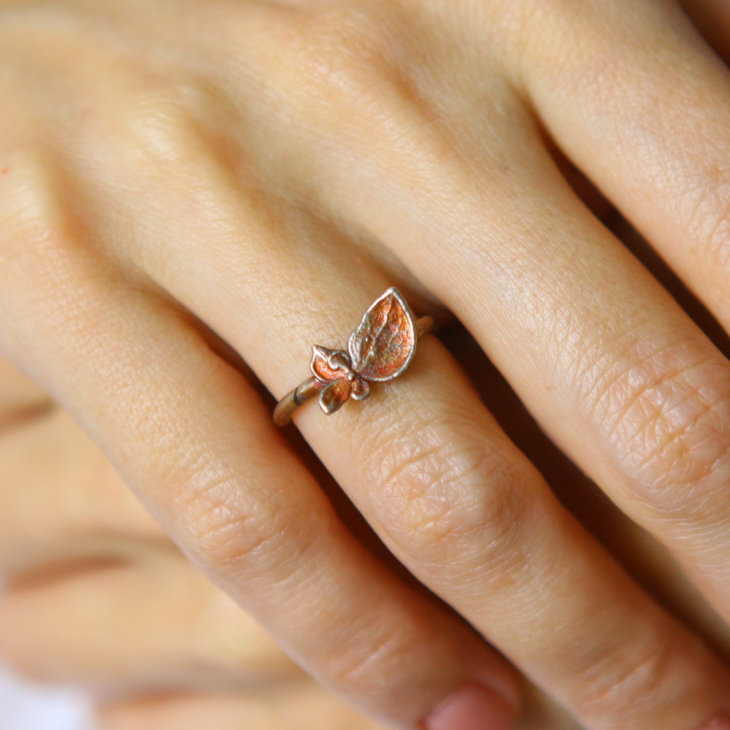 Ring in silver, Hydrangea , фото 2