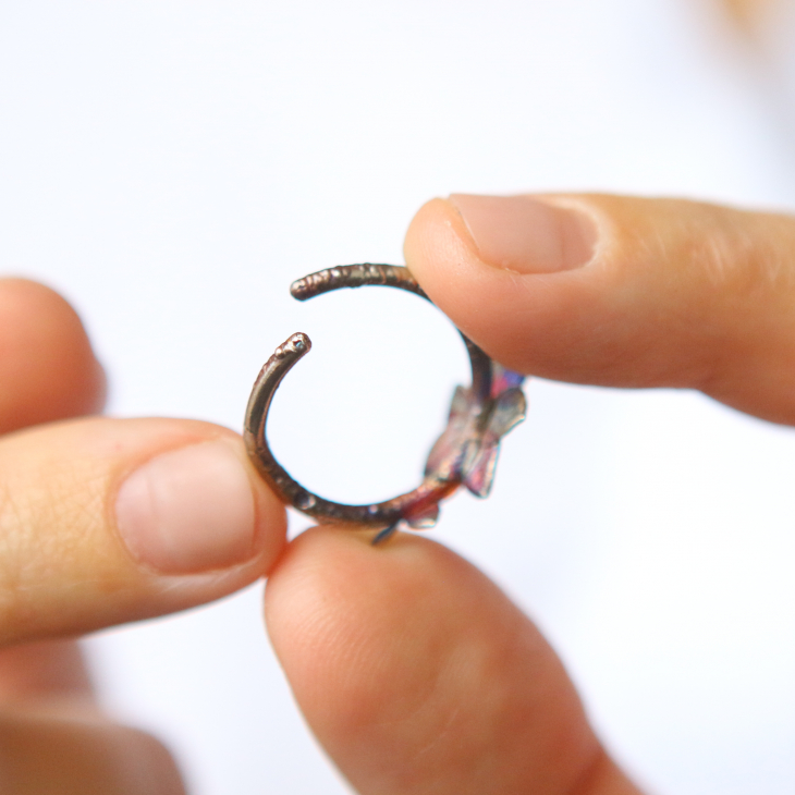 Ring in silver, Hydrangea , фото 2