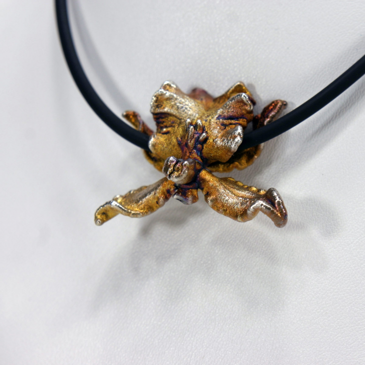 Кулон в серебре Fleur de Magique, Орхидея, фото 2