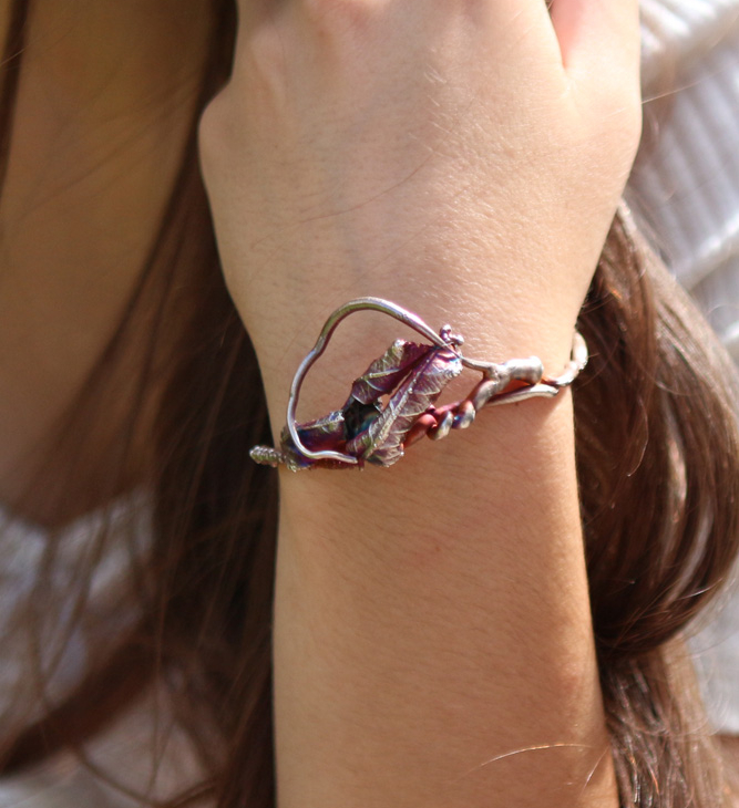 Браслет в серебре Flora, Ясень, фото 2