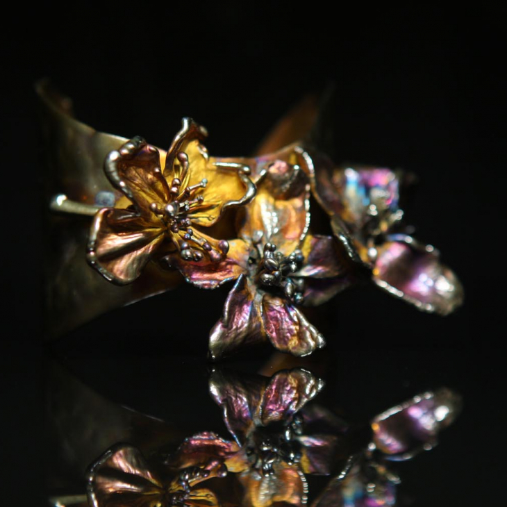 Браслет в серебре Fleur de Magique, Вишня и Яблоня, фото 1