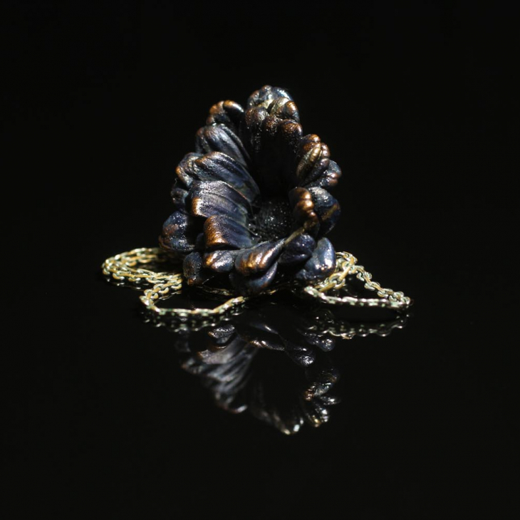 Кулон в серебре Fleur de Magique, Хризантема, фото 2