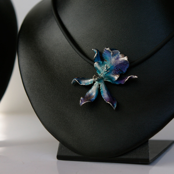 Кулон в серебре Fleur de Magique, Орхидея, фото 2