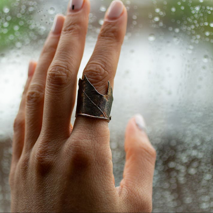 Кольцо в серебре Love Alchemy, Дуб, фото 3