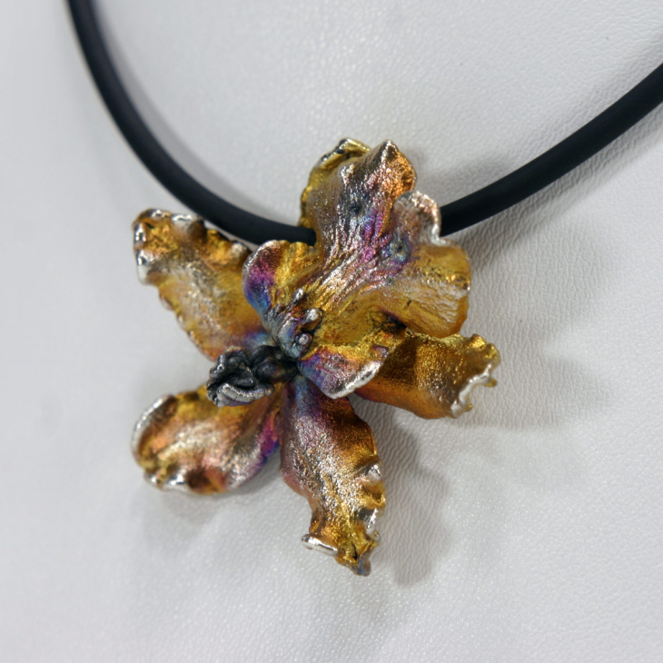 Кулон в серебре Fleur de Magique, Орхидея, фото 2