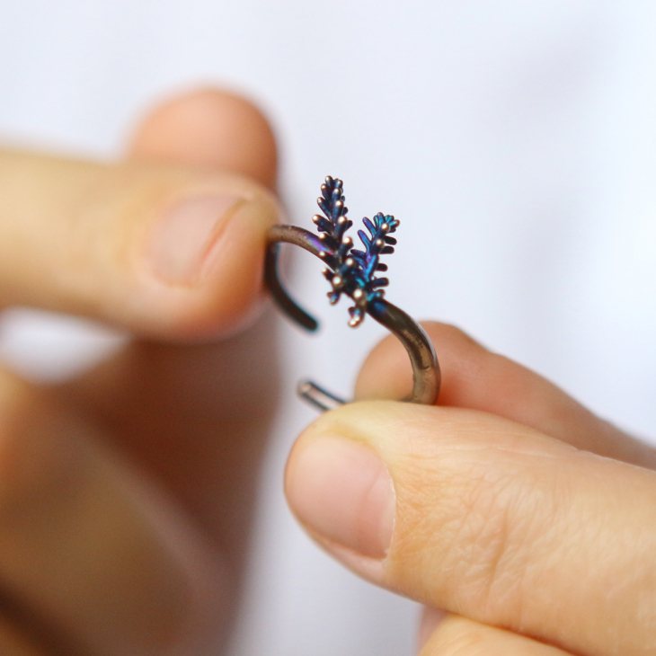 Ring in silver, Calluna , фото 2