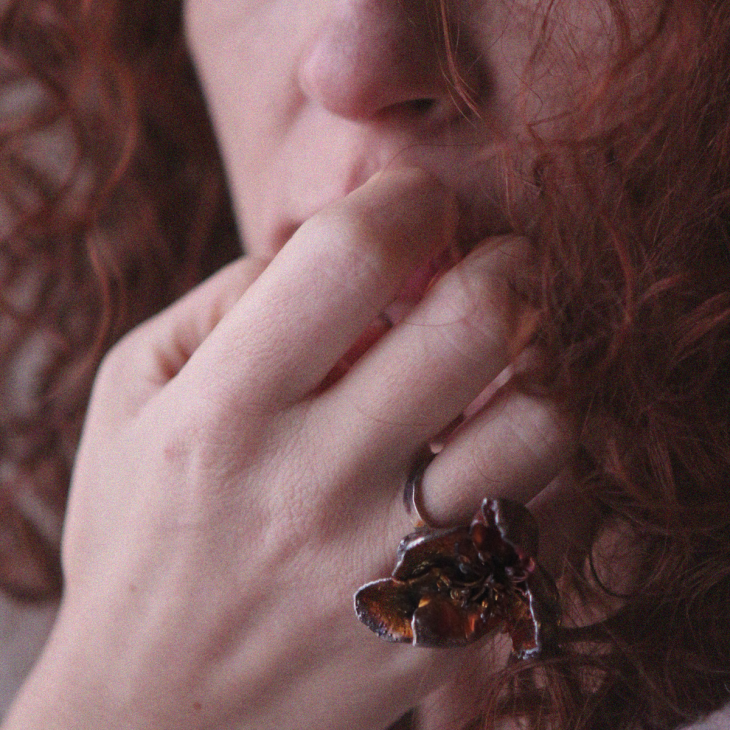 Кольцо в серебре Fleur de Magique, Яблоня, фото 4