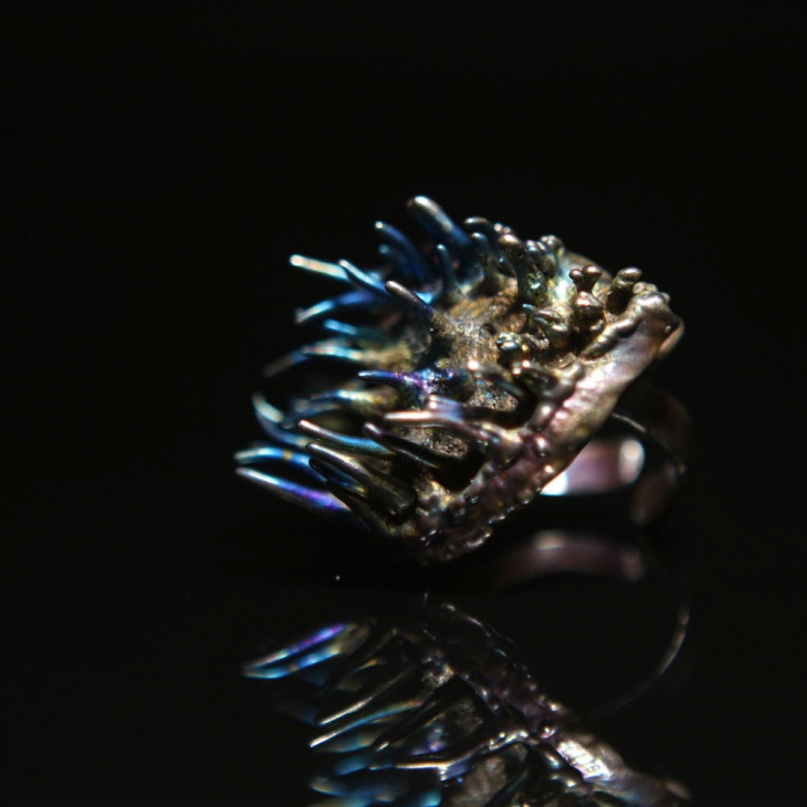 Кольцо в серебре Love Alchemy, Каштан, фото 3