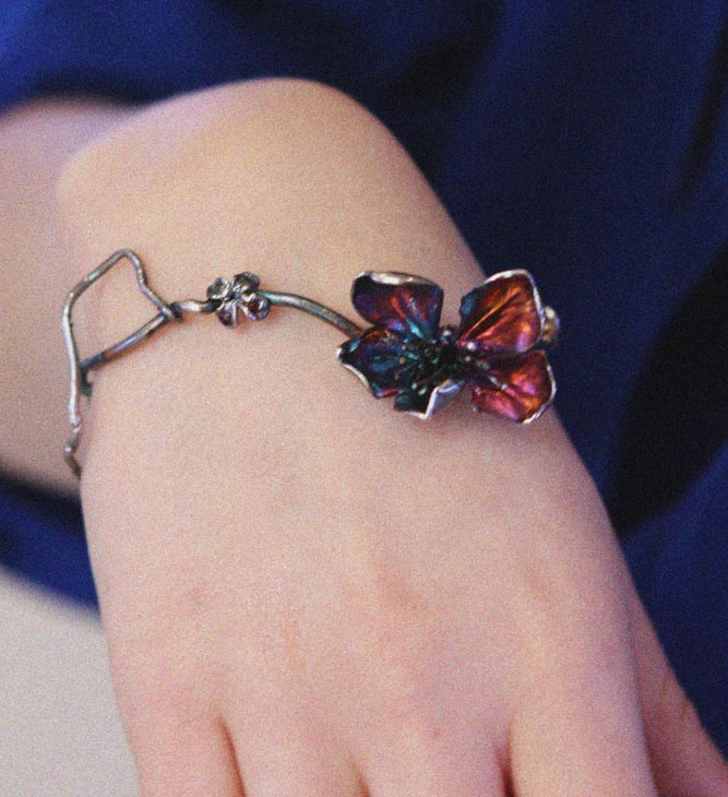 Браслет в серебре Fleur de Magique, Вишня , фото 3