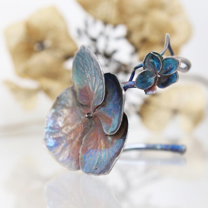 Браслет в серебре Fleur de Magique, Гортензия , фото 4