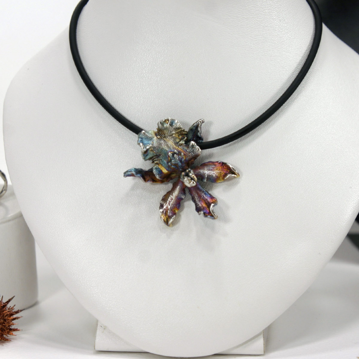 Кулон в серебре Fleur de Magique, Орхидея, фото 2