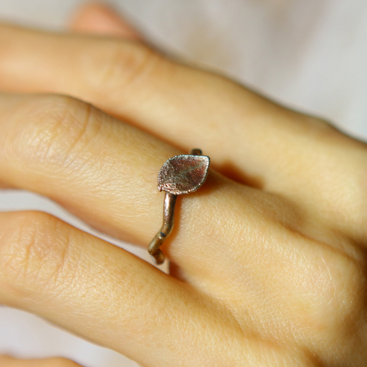 Ring in silver, Hydrangea , фото 3