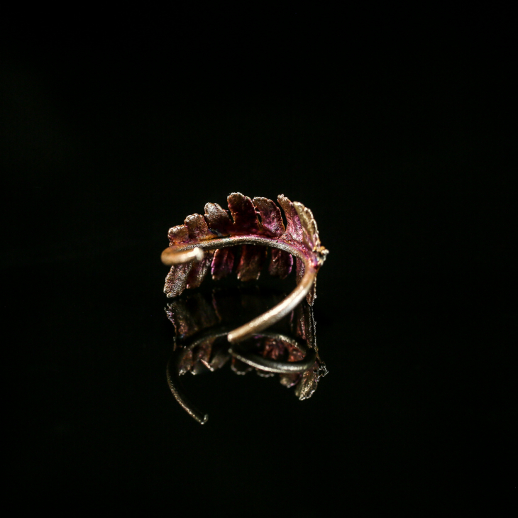 Кольцо в серебре Fern Flower, Папоротник, фото 2