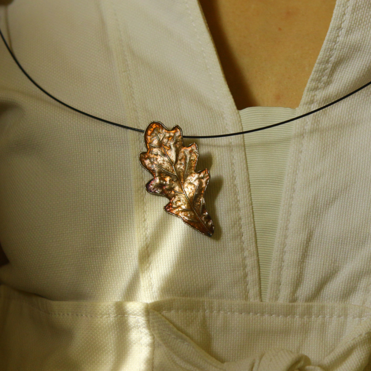  Pendant in silver,Oak , фото 2