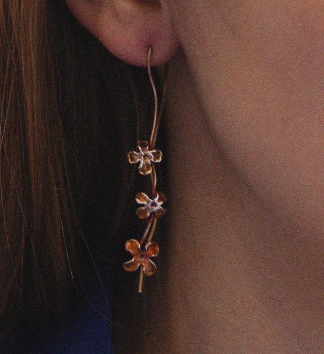 Серьги в серебре Fleur de Magique, Cирень, фото 2