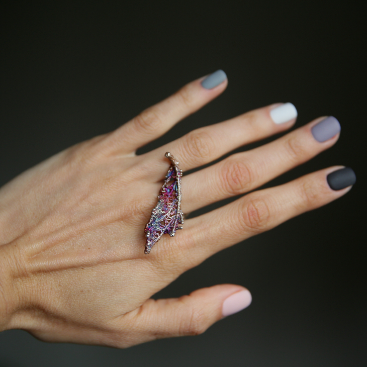 Кольцо в серебре Love Alchemy, Ясень, фото 2