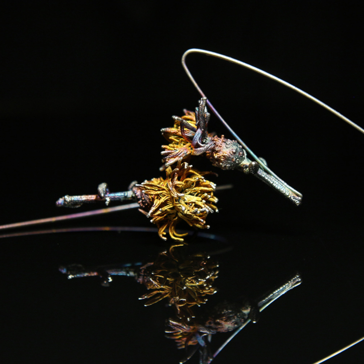 Серьги в серебре Fleur de Magique, Васильки, фото 4