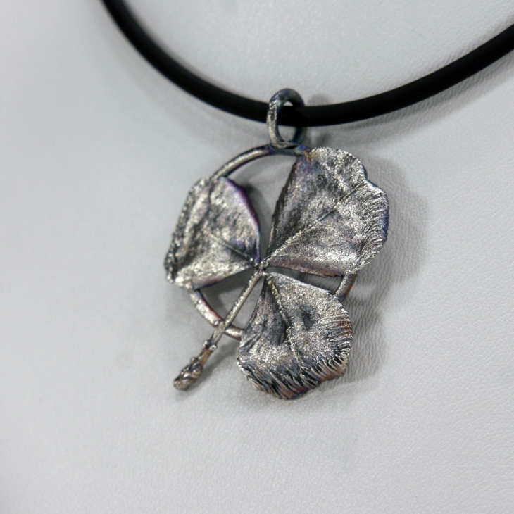 Кулон в серебре Love Alchemy, Клевер, фото 3