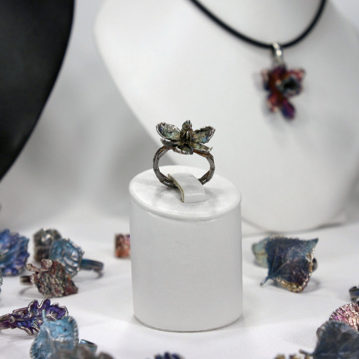 Кольцо в серебре Fleur de Magique, Лук, фото 1