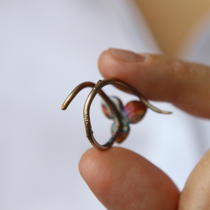 Ring in silver, Hydrangea , фото 2