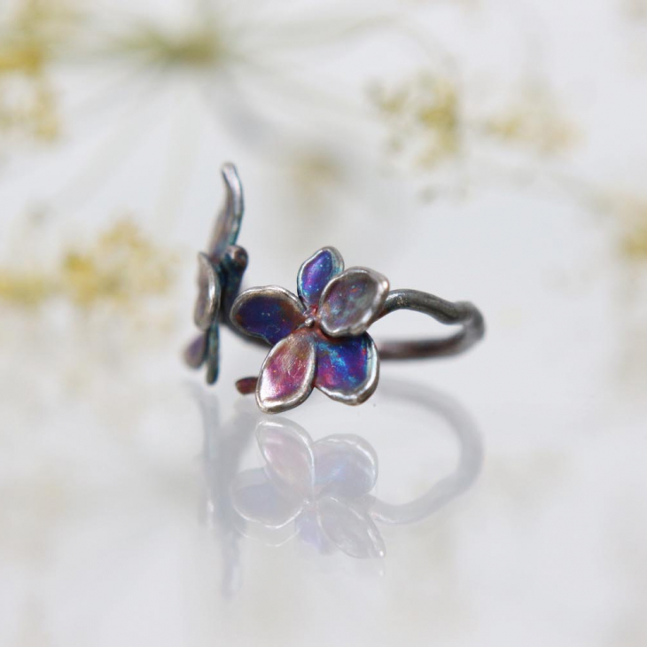 Fleur de Magique Silver Ring, Hydrangea, фото 2