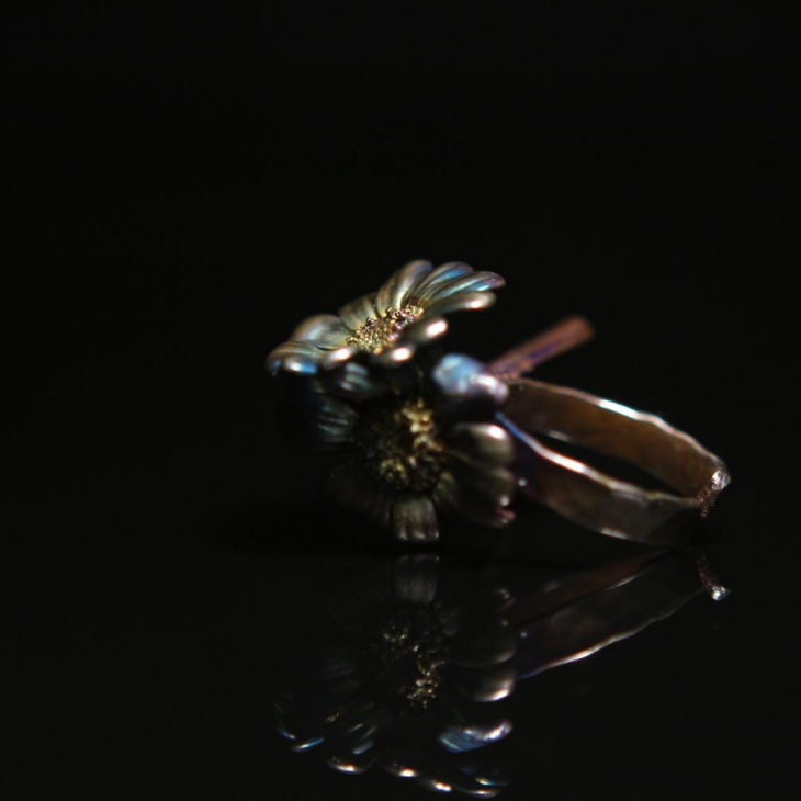 Кольцо в серебре Fleur de Magique, Ромашка, фото 2