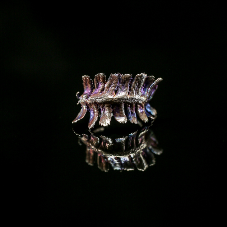 Кольцо в серебре Fern Flower, Папоротник, фото 2