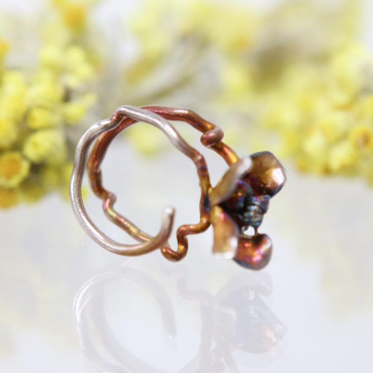 Кольцо в серебре Fleur de Magique, Орхидея, фото 2