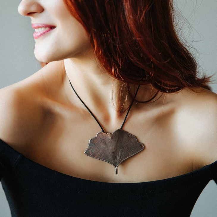 Кулон в серебре Love Alchemy, Гинкго, фото 4