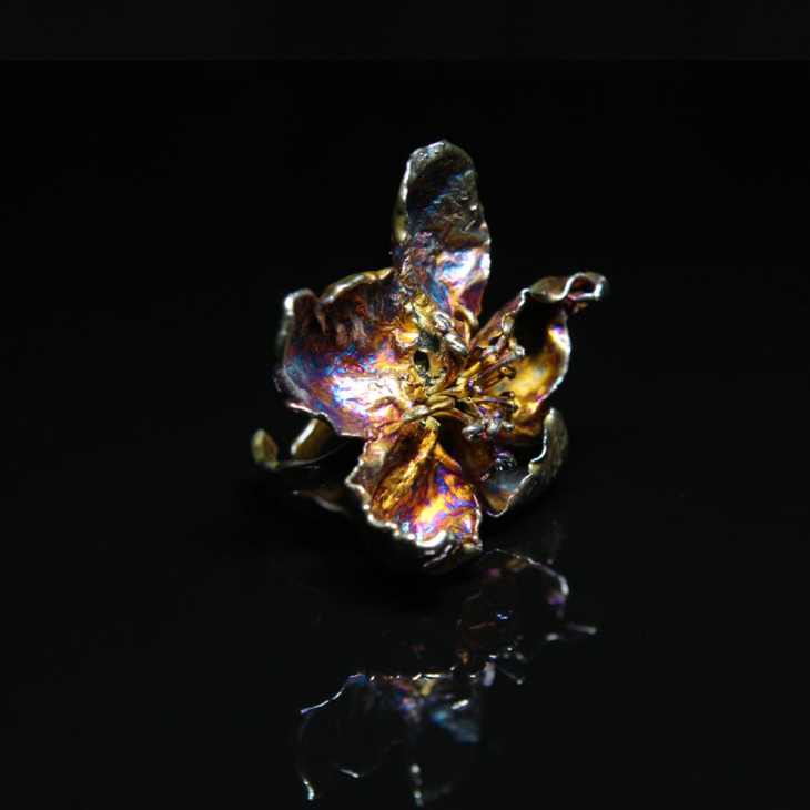 Кольцо в серебре Fleur de Magique, Яблоня, фото 2