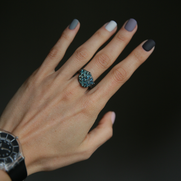 Кольцо в серебре Love Alchemy, Личи, фото 2